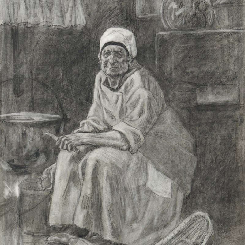 F&eacute;licien Rops - La vieille Kate